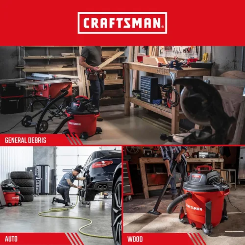 Miniatura 4 de CRAFTSMAN CMXZVBE38749 - Bolsas de recolección de polvo para aspiradora de uso general en seco y húmedo para la mayoría de aspiradoras CRAFTSMAN