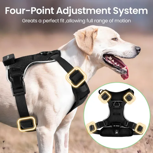 Miniatura 4 de Arnés con luz para perro, arnés reflectante para mascotas, recargable, arnés de chaleco LED para pasear por la noche, chaleco de seguridad ajustable