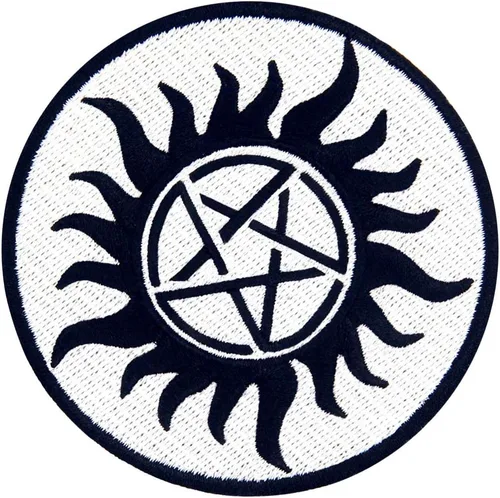 Miniatura 4 de Símbolos de protección contra demonios parche bordado apliques hierro en coser en emblema