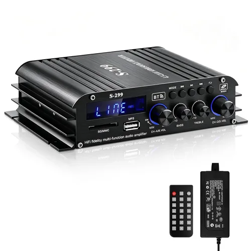 Miniatura 11 de Receptores de amplificador de audio Bluetooth 5.0-AK45 HiFi Stereo Mini Amplificador de Potencia RMS 40W x 2 Máx. 600W 2.0 Canal Componentes