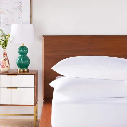 Miniatura 12 de Linenspa - Protector de almohada impermeable y suave de alta calidad, sin vinilo, estándar, color blanco