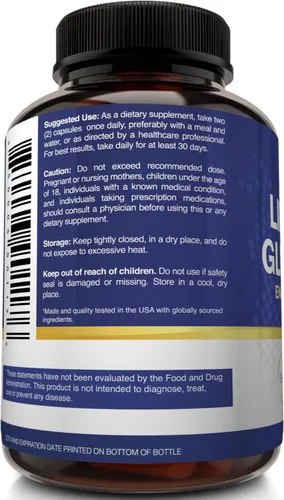 Miniatura 7 de NutriFlair Suplemento de glutatión liposomal 700mg – Setria Reduced L-Glutatión, 60 Cápsulas