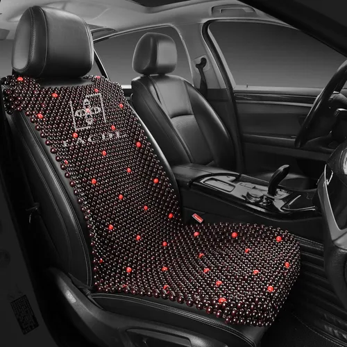 Miniatura 13 de LACDL Fundas de asiento de automóvil con cuentas para automóviles, funda de asiento de cuentas de enfriamiento para camiones y SUV, almohadilla