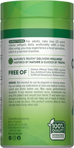 Miniatura 7 de Nature's Truth Cápsulas blandas de aceite de orégano 150 unidades Suplemento de hierbas sin OMG y sin gluten