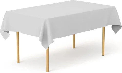 Miniatura 73 de Pomp Mantel Premium de Poliéster de 60" x 84" en Color Amarillo Plátano Tela Fácil de Cuidar, Resistente a Arrugas y Manchas Para Mesa Banana
