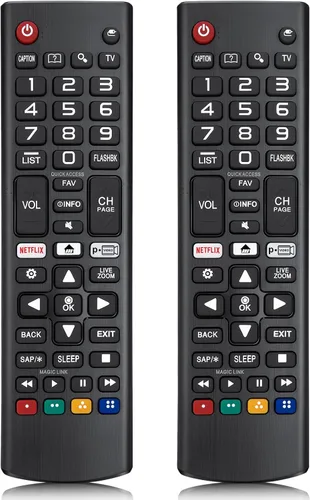 【Paquete de 2】 para reemplazo de control remoto LG Smart TV, universal para todos los televisores inteligentes LG