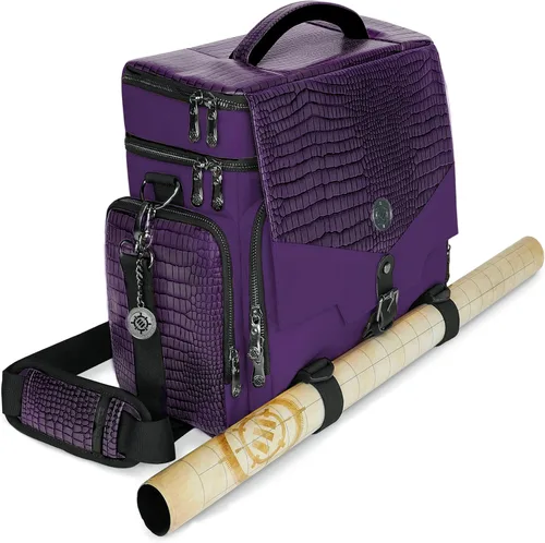 Miniatura 10 de ENHANCE Bolsa de viaje para DND Edición Coleccionista, bolsa compatible con Dungeons and Dragons, soporte para alfombrilla de batalla, bolsillos