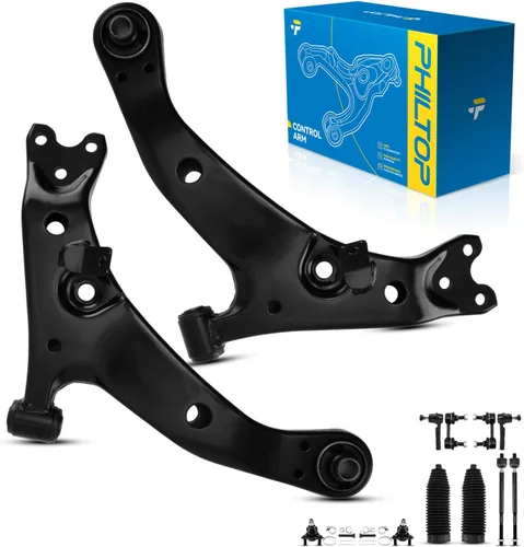 Miniatura 205 de PHILTOP Kit de suspensión delantera de 10 piezas, brazos de control inferiores con juntas de bola, eslabones de extremo de barra estabilizadora