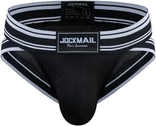 Miniatura 3 de JOCKMAIL Mesh Athletic Supporters - Calzoncillos para hombre, ropa interior cómoda para gimnasio