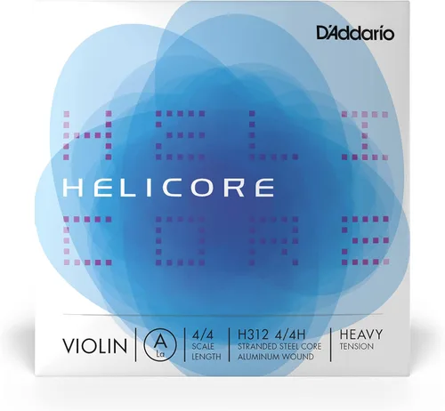 Miniatura 23 de D'Addario Helicore - Cuerda de violín de 4/4 de tamaño – Cuerda de titanio herida D – H313 4/4H – Cuerda en D solamente – Tensión pesada