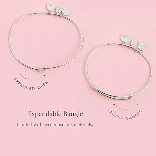 Miniatura 3 de Alex and Ani - Pulsera expandible de alambre para mujer, con dije significativo, colección Because I Love You, de 2 a 3.5 pulgadas