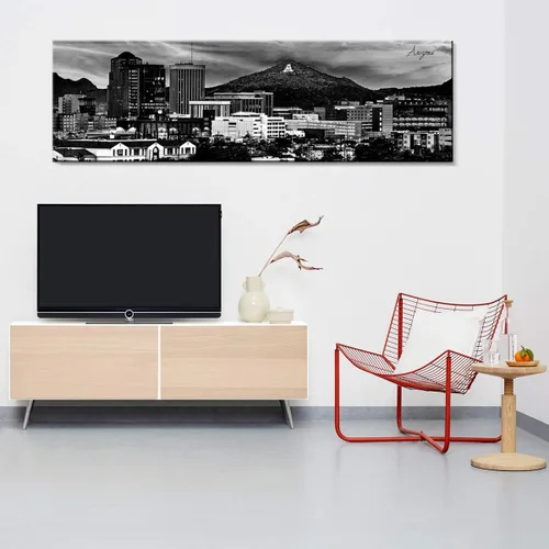 Miniatura 7 de Arte de Pared de Arizona para Oficina Decoración Negro y Blanco Imágenes de Paisaje Urbano de Tucson para Dormitorio Impresiones en Lienzo