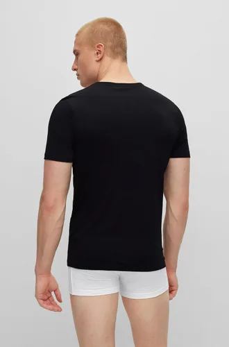 Miniatura 2 de BOSS Paquete de 3 camisetas de punto con cuello en V para hombre
