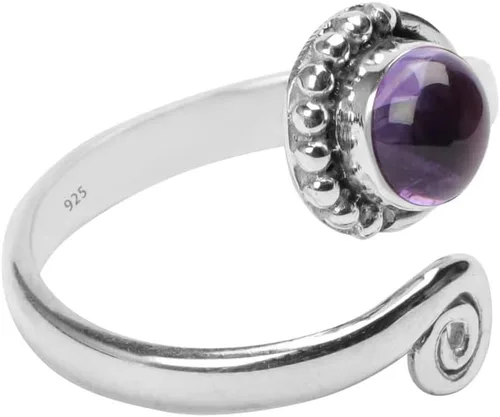 Miniatura 4 de Gemstone Stone Toe Ring 925 Sterling Silver Feet Body Jewellery Handame Toe Ring Gemstone Adjustable Toering For Girls Women Gift Jewellery