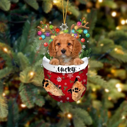Miniatura 68 de Adorno de Navidad personalizado para perro Airedale Terrier en bolsillo de nieve, adorno para árbol de Navidad, idea de regalo para amantes