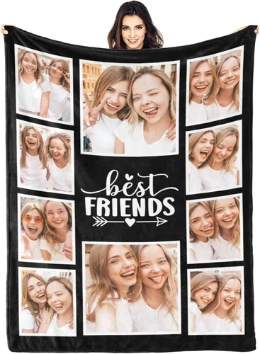 Miniatura 29 de envía al día siguiente, manta personalizada con texto en imagen, manta personalizada de foto, manta de franela personalizada, regalos personalizados