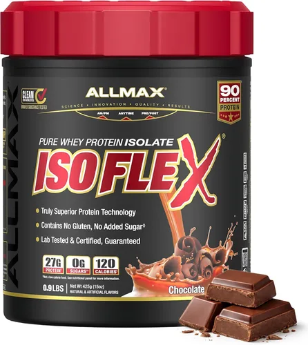Miniatura 27 de ALLMAX Nutrition - ISOFLEX Polvo de Proteína de Suero, Proteína de Suero Aislada, 27g de Proteína, Pastel de Cumpleaños, 2 lb