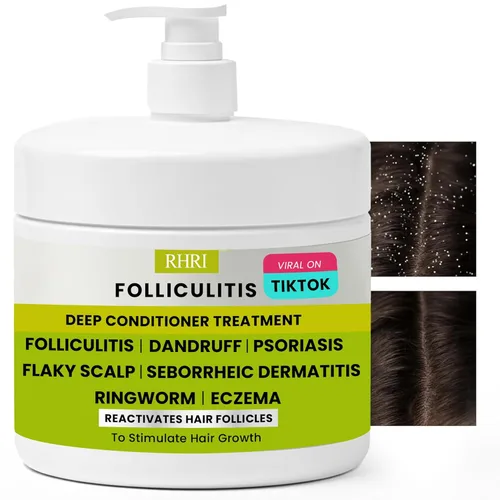 Miniatura 6 de Champú para foliculitis Champú antifúngico para dermatitis seborreica, psoriasis del cuero cabelludo y caspa Alivia la picazón y el cuero