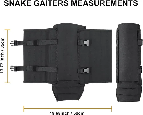 Miniatura 7 de Snake Gaiters Leg Guards: Waterproof Snake Chaps for Hunting, Adjustable Leg Gaiter Snake Bite Protection for Lower Legs, Lightweight Flexible Caqui