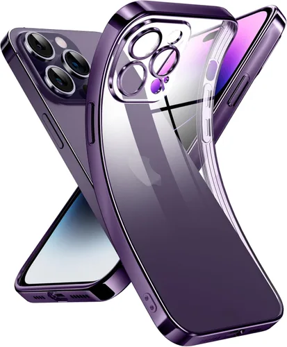 Miniatura 42 de Supdeal Funda transparente para iPhone 13 Pro, no amarillea, protección de cámara, probada en caídas de grado militar, transparente, a prueba