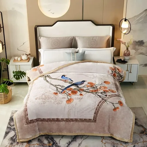 Miniatura 12 de LGYKUMEG Manta coreana de forro polar grueso de doble capa, tamaño Queen de 9 libras, 2 capas reversible, ultra suave, sedosa felpa cálida para sofá