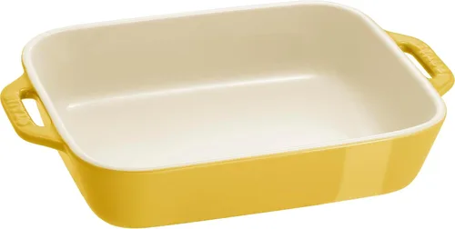 Miniatura 6 de STAUB Juego de platos rectangulares de cerámica para hornear de 2 piezas - Citron