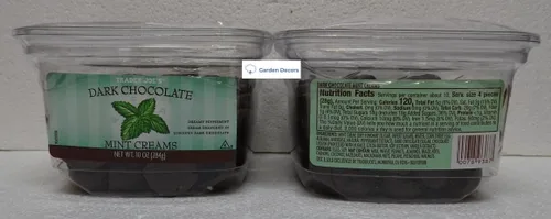 Miniatura 2 de Trader Joe's Cremas de menta de chocolate oscuro 10oz 10.02 oz (dos tinas)