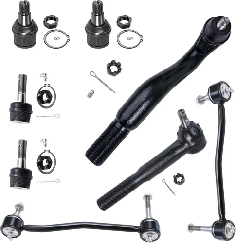 Miniatura 285 de Detroit Axle – Kit de suspensión delantera para Hyundai 2013-2018 Santa Fe 2 enlaces de barra de estabilizador 4 varillas de amarre interiores
