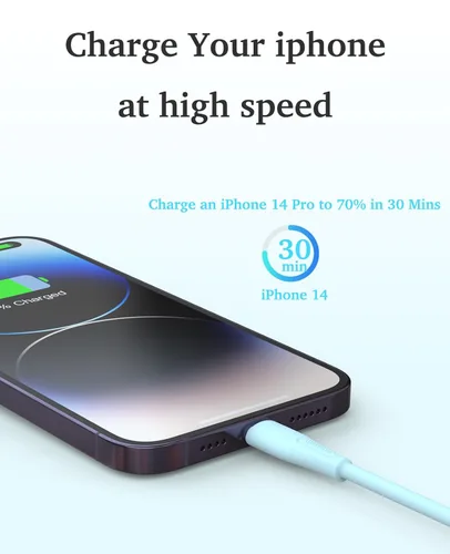 Miniatura 4 de 6Pack(3/3/6/6/6/10 pies) Original [Certificado Apple MFi] Cable de carga Lightning para iPhone, cable de carga rápido para iPhone, compatible