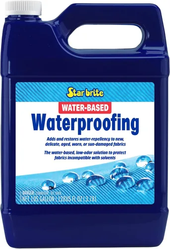 STAR BRITE Sellador Impermeable a Base de Agua de Bajo Olor - Añade y Restaura Resistencia al Agua y Protección UV para Telas Nuevas, Delicadas,