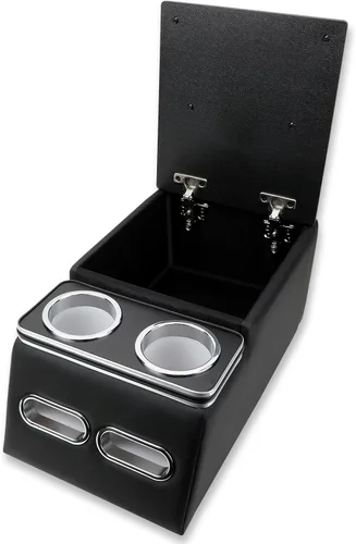 Miniatura 9 de Organizador universal para consola central de coche con portavasos y soporte para teléfono, consolas para asiento trasero con apoyabrazos y caja