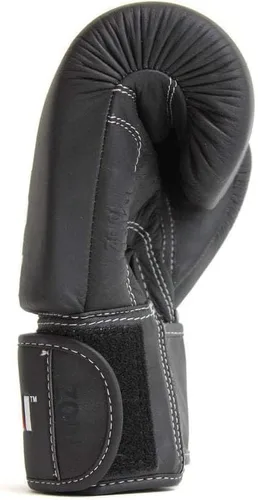 Miniatura 8 de SMAI Elite85 - Guantes de boxeo de cuero más envolturas de boxeo negras de 180 pulgadas, guantes de boxeo de competición hechos para sparring