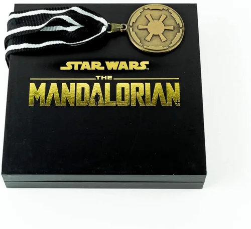 Miniatura 4 de Star Wars Medalla de la cresta imperial del Imperio Mandaloriano Collar de Star Wars