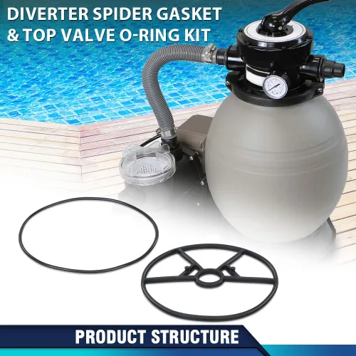 Miniatura 6 de PIT66 Kit de reemplazo de junta tórica y cubierta para araña compatible con Hayward Vari-Flo SPX0714CA SP0714T