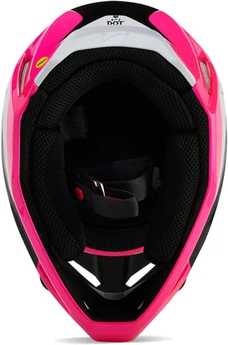 Miniatura 5 de Fox Racing Casco Unisex V1 para Motocross y Bicicleta de Tierra, Negro/Rosa, Extra Grande