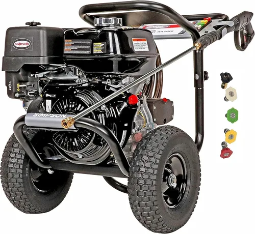 Miniatura 13 de Simpson 61014 3500 PSI a 2.5 GPM Honda GX200 con AAA AX300 Bomba de leva axial Agua fría Lavadora a presión de gas profesional PS61002-S