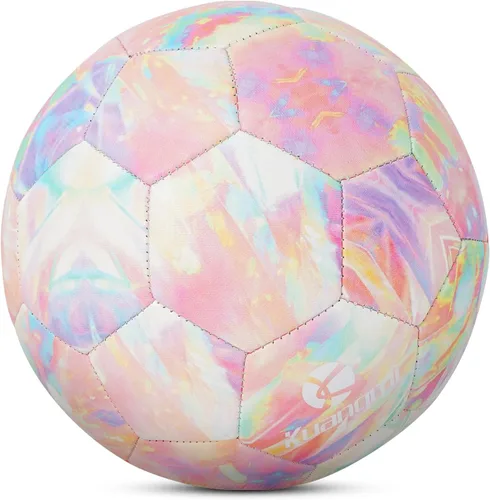 Miniatura 7 de Kuangmi Balón de fútbol, pelota de partido de tamaño oficial 5, jugadores de fútbol para jóvenes, adolescentes y adultos, entrenamiento deportivo al