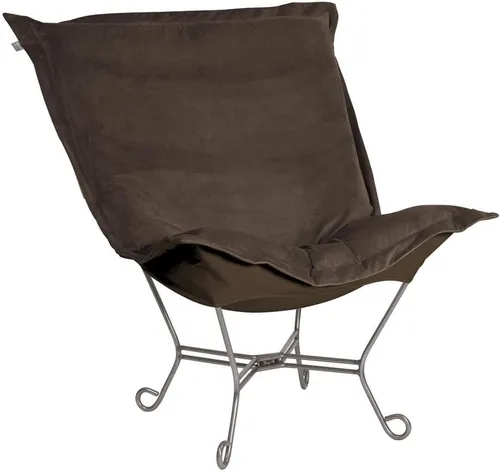 Miniatura 101 de Howard Elliott Collection Avanti Pecan - Silla de asiento oscilante con funda, silla multiusos de mariposa con marco de titanio, muebles de patio