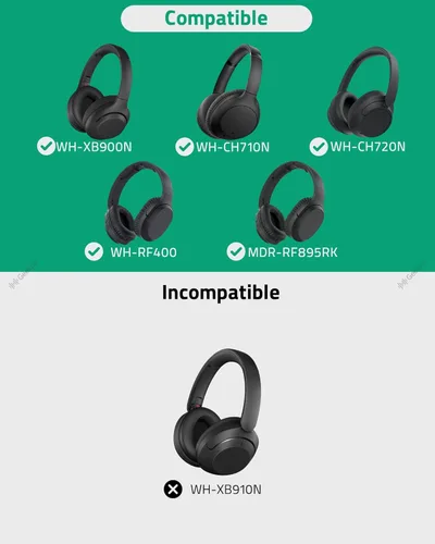 Miniatura 2 de Geekria Almohadillas de repuesto para auriculares Sony WH-XB900N/ WH-CH710N/ WH-CH720N/ WH-RF400/ MDR-RF895RK almohadillas para los oídos, piezas