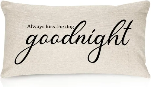 Miniatura 9 de Sweet Dreams - Fundas de almohada lumbar de lino y algodón de 12 x 18 pulgadas, funda de almohada rectangular decorativa de granja, divertida