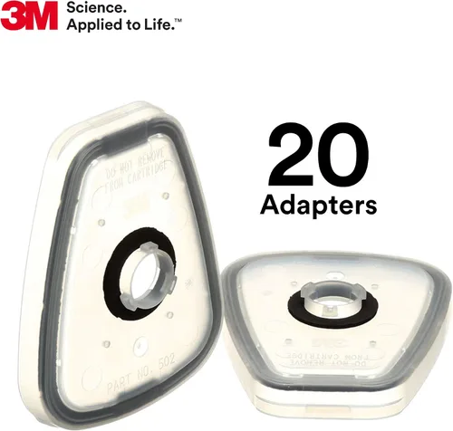 Miniatura 3 de 3M Adaptador de filtro respirador 502, paquete de 20