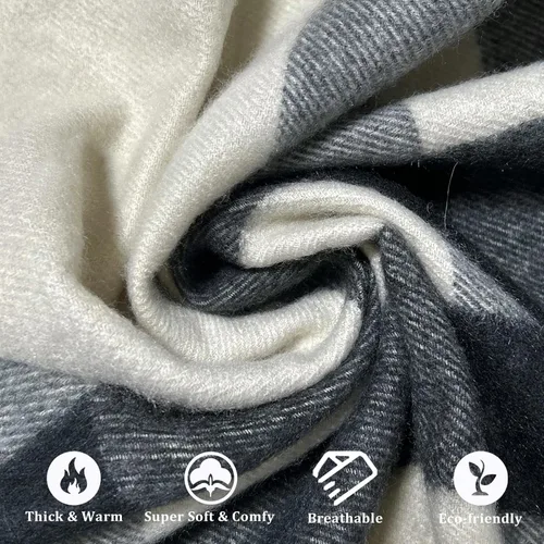 Miniatura 144 de Poncho chal para mujer, suéteres suaves y cálidos para mujer, parte delantera abierta, poncho de viaje para otoño, invierno y primavera
