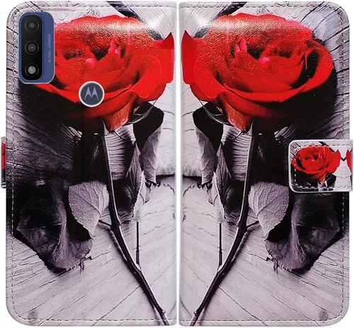 Miniatura 17 de Bcov Funda de piel con tapa para teléfono Motorola Moto G Pure/Power 2022 - Patrón de pájaro negro, ranura para tarjetas, bloqueo magnético, función