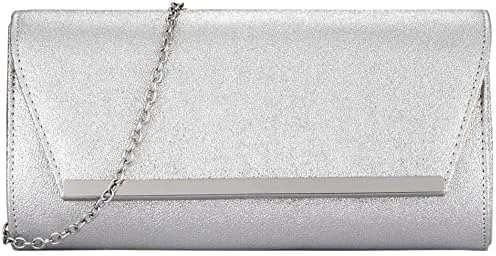 BENCOMOM Bolso de mano de noche para mujer, para novia, graduación, bolso de hombro, bolso de boda, bolso de fiesta