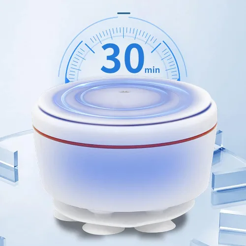 Miniatura 8 de Mini lavadora - Lavadora portátil Lavadora de turbina ultrasónica Turbo Lavadora para viajes de negocios Salas universitarias