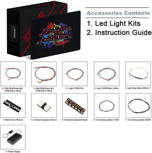 Miniatura 2 de BrickBling Kit de luces LED compatible con Lego BTS Dynamite 21339, luces creativas compatibles con Lego 21339, para fanáticos de BTS