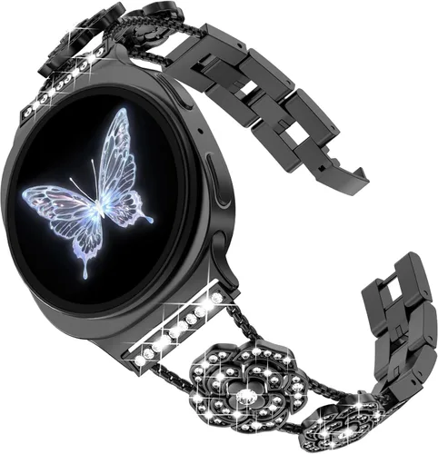 Miniatura 50 de KADES Compatible with Samsung Galaxy Watch 8/8 Classic / 7/6 / 5/4 Band, 40mm 44mm 45mm 47mm, Luxury Diamond Bracelet Chain Band for Women, Bling