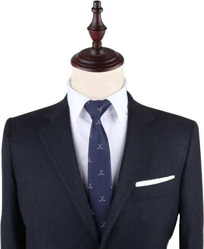 Miniatura 8 de AUSCUFFLINKS Corbatas deportivas y especiales Corbatas para hombres Lazos tejidos ajustados para el cuello Regalo para colega de trabajo