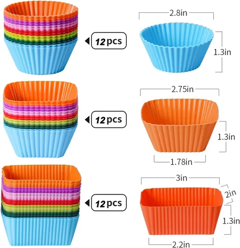 Miniatura 4 de Doiaz Divisores de lonchera de silicona, paquete Bento de 46 piezas para accesorios de almuerzo para niños, sin BPA, apto para lavavajillas