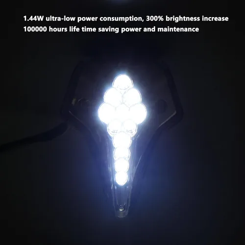 Miniatura 2 de Indicadores de motocicleta compatibles con Yamaha YZF-R6 2008-2016 LED luz de marcha delantera ahumada